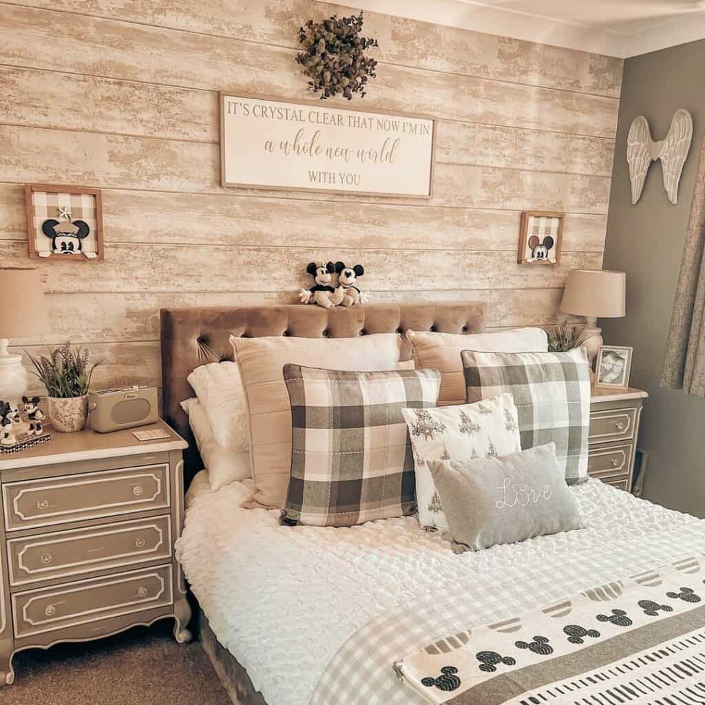 Disney-themed Neutral Bedroom