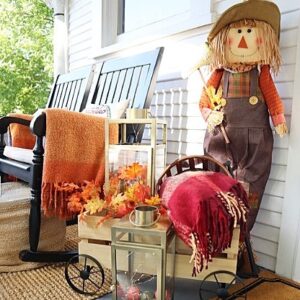 Farmhouse Fall Porch DÃ©cor With Rocking Chairs