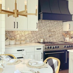 Fun Patterned Tile Backsplash