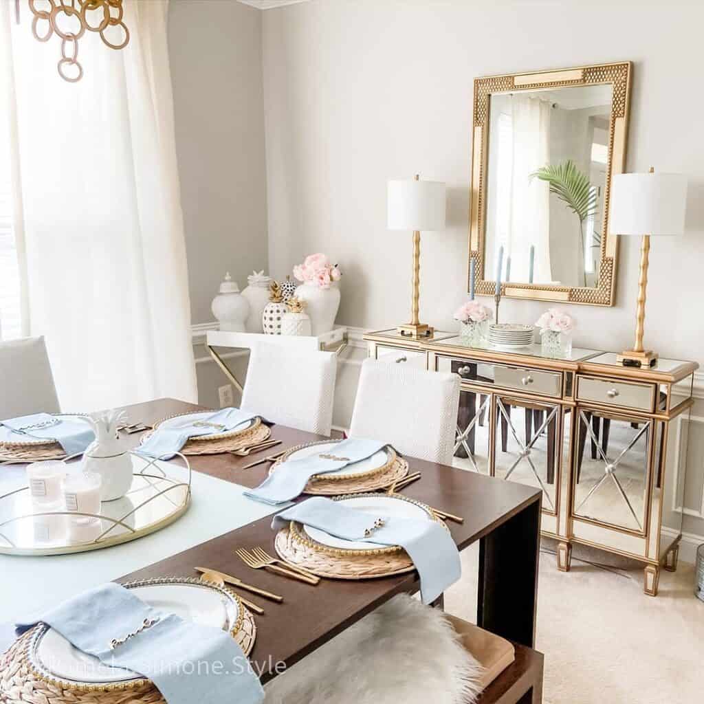 Golden Glamour Dining Room Ideas Soul & Lane