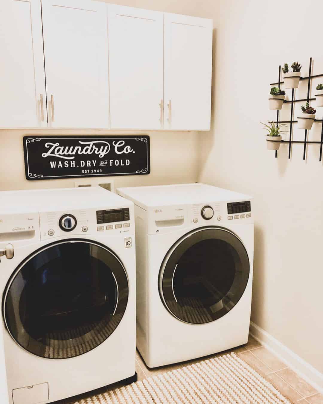 Laundry Room With White Shaker Soul & Lane