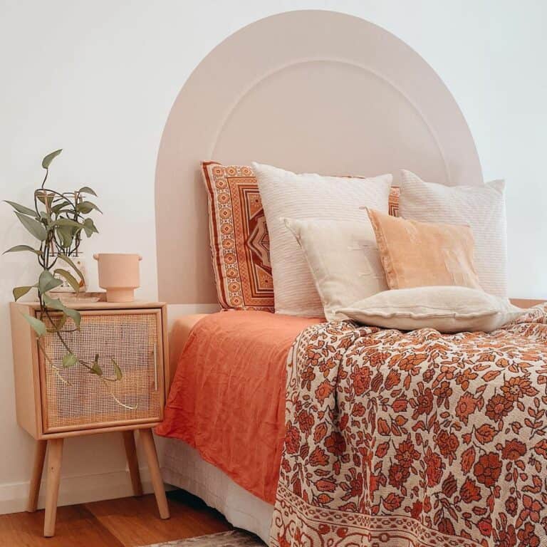 Modern Baby Pink Bedroom Design