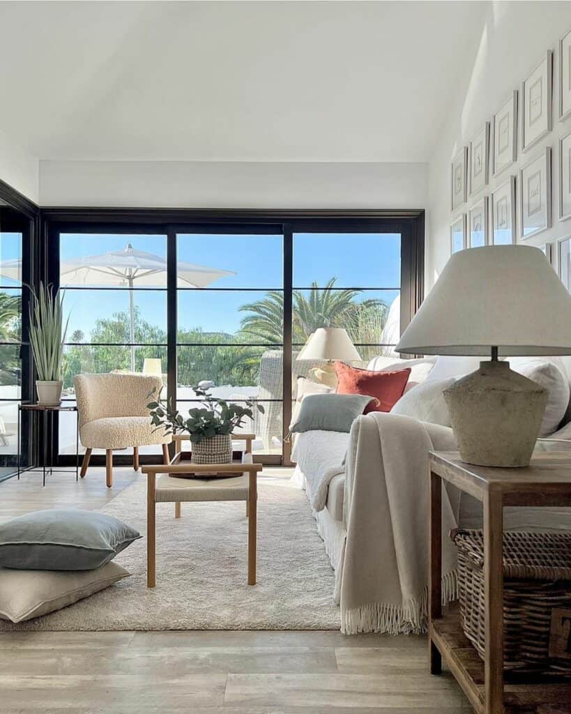 Modern Living Room With Crittall Windows