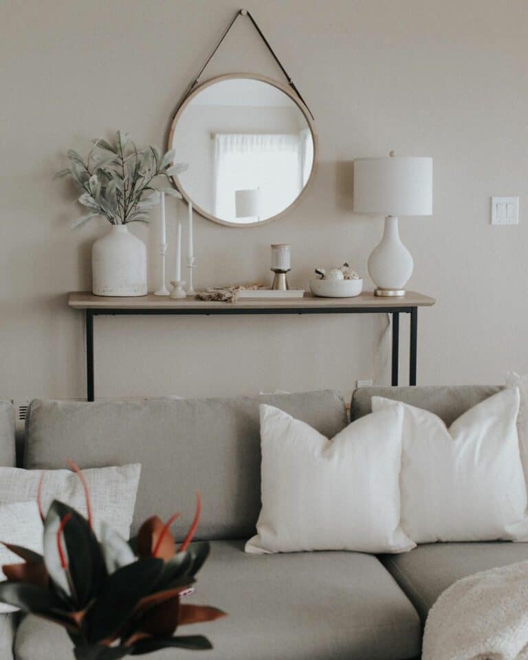 Modern Living Room With White Accessories