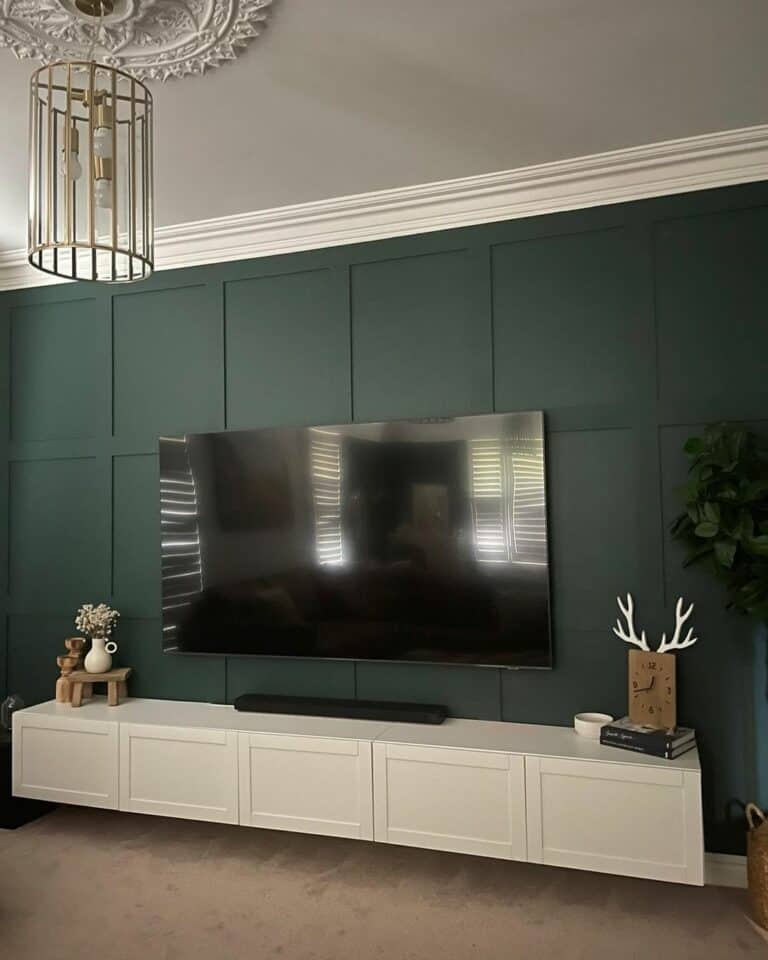 Modern Meets Classic Media Room