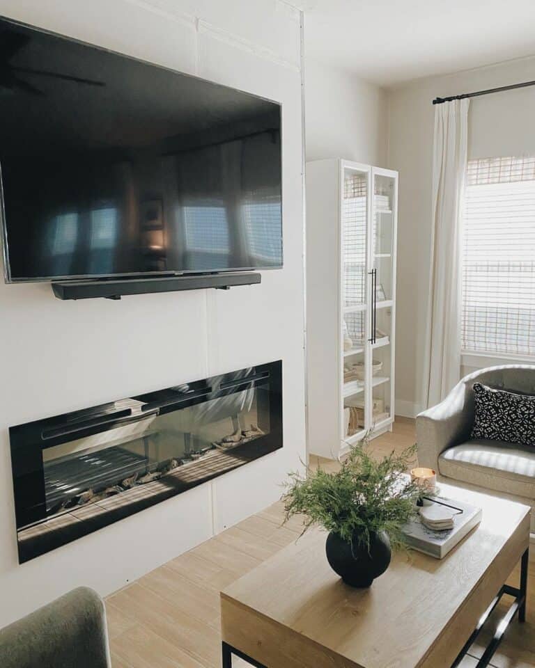 Mounted Modern Fireplace