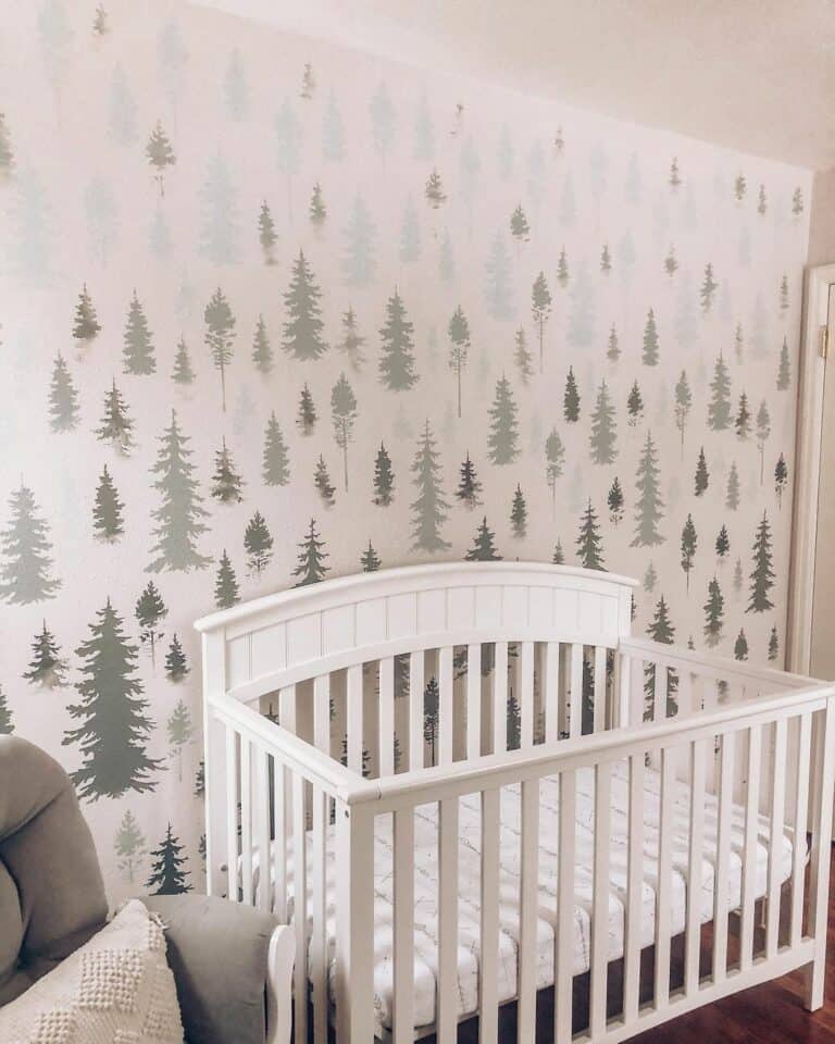 Nursery With Tree Wallpaper