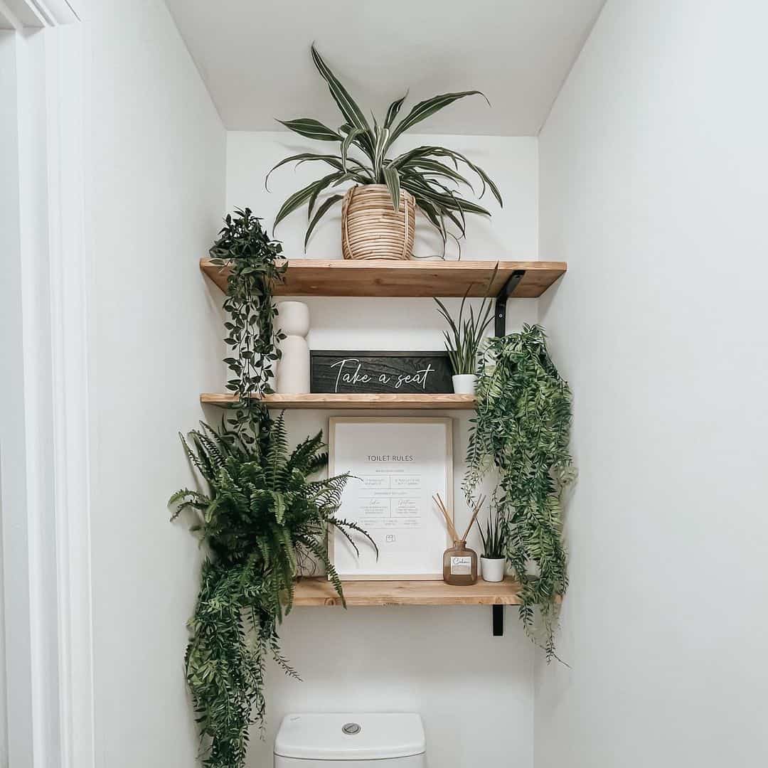 23 Fresh New Ways to Enhance Your Over Toilet Décor