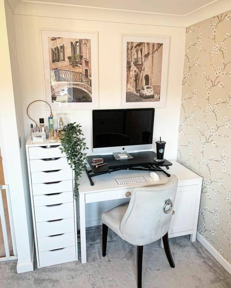 Remodeled Dressing Room as Home Office
