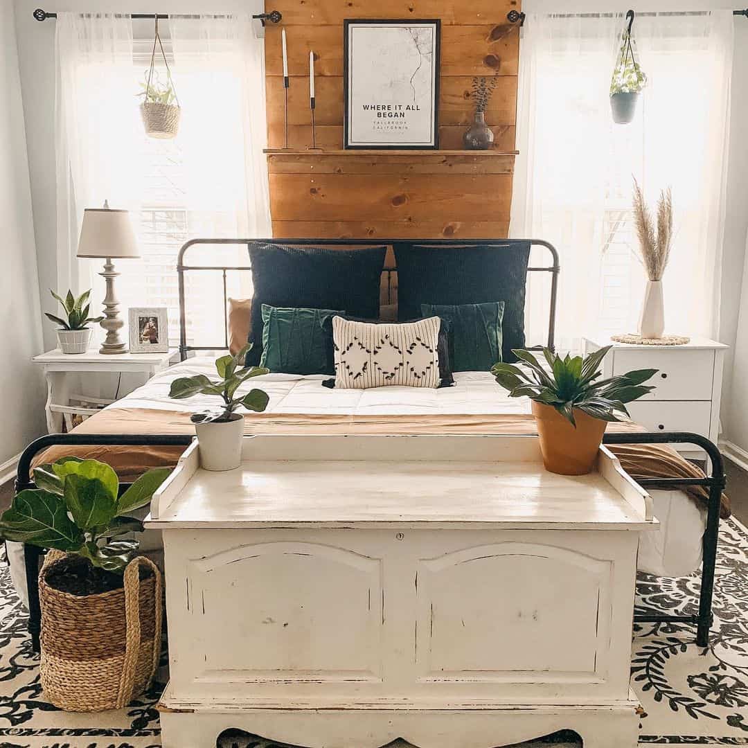 Rustic Boho Accent Wall With Windows - Soul & Lane