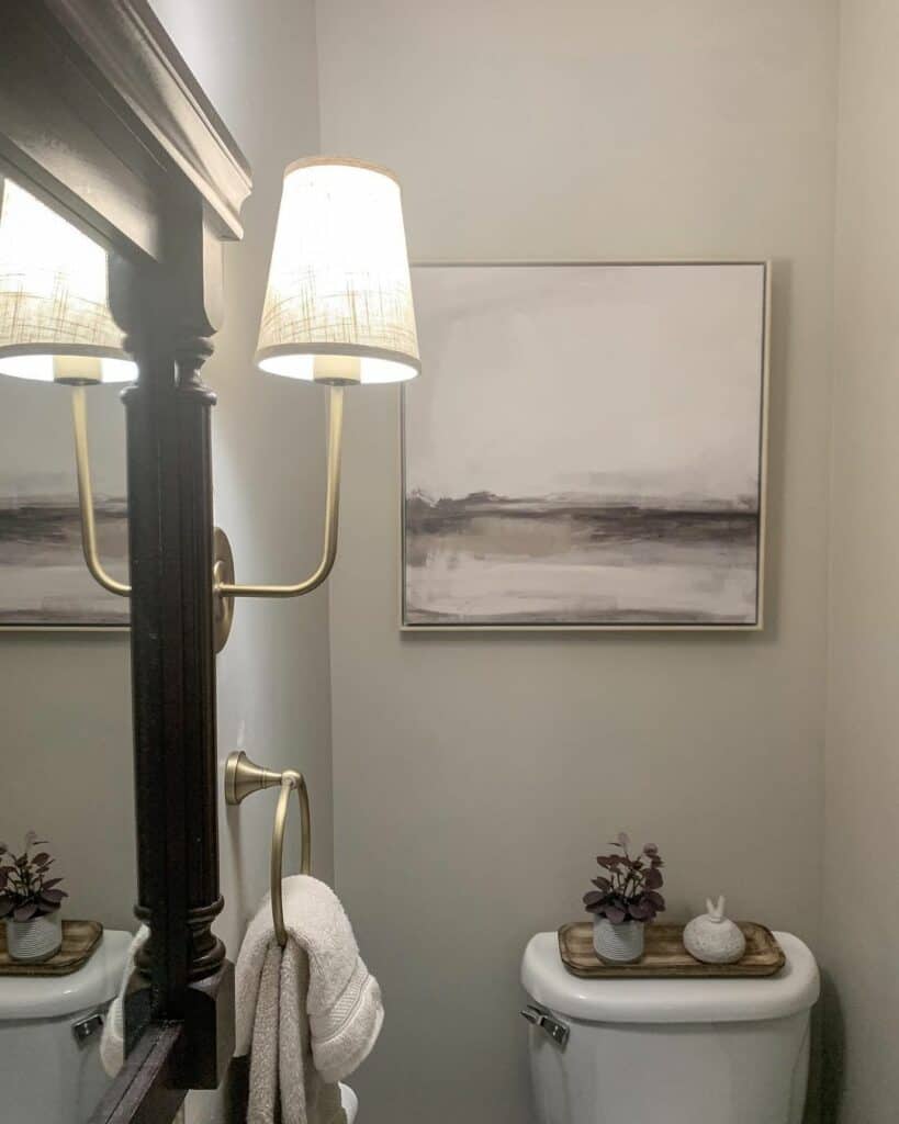 Shaded Sconce Offers Dim Lighting