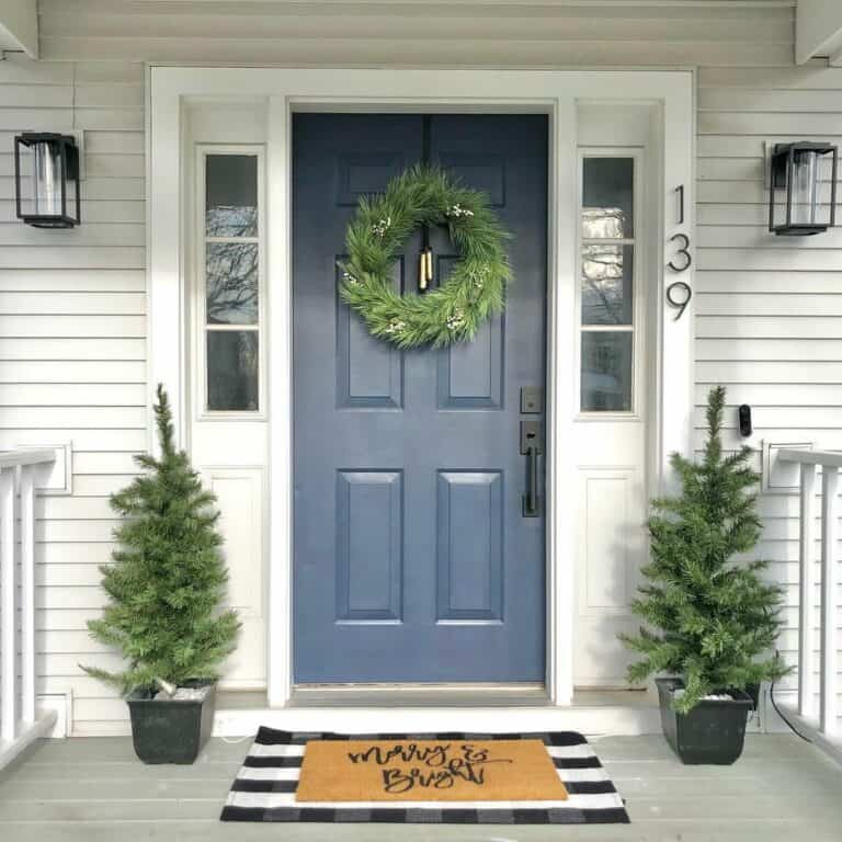Simple Christmas Front Porch Ideas