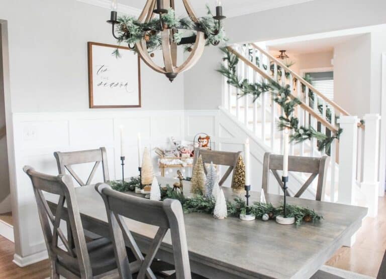 Simple Farmhouse With Non-floral Centerpiece