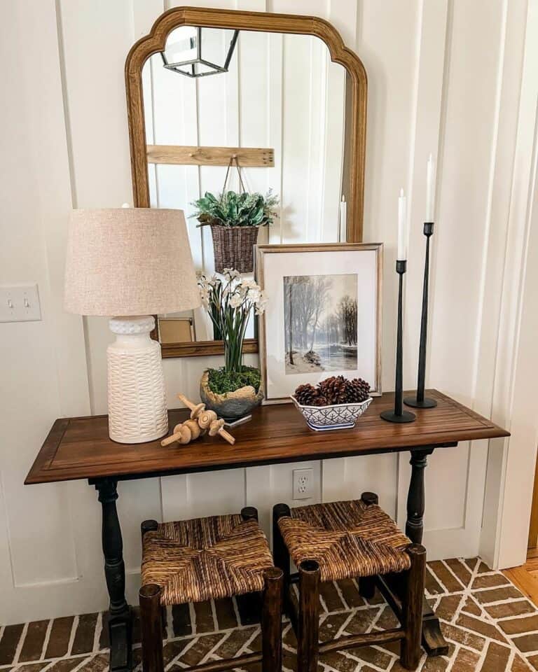 Stools Replace an Entryway Bench