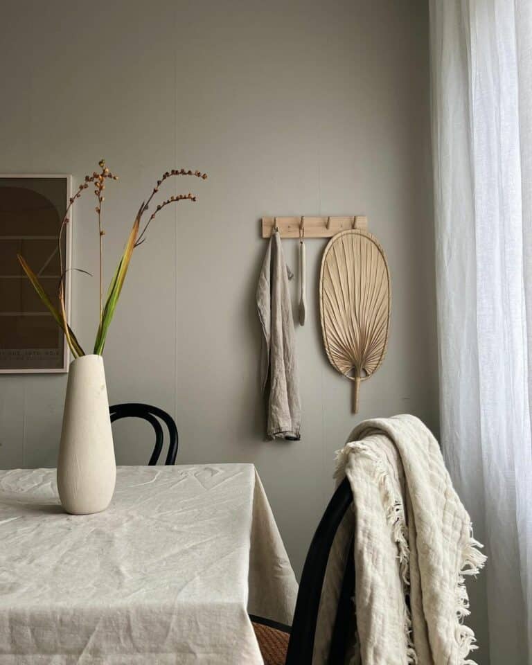Taupe Walls Encourage Simple Décor