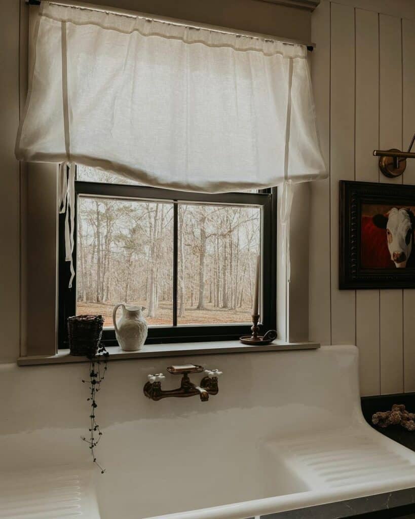 Vintage Utility Sink With Antique Brass Faucet Soul & Lane