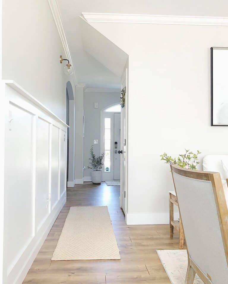 White Board and Batten Wainscoting for Tight Spaces