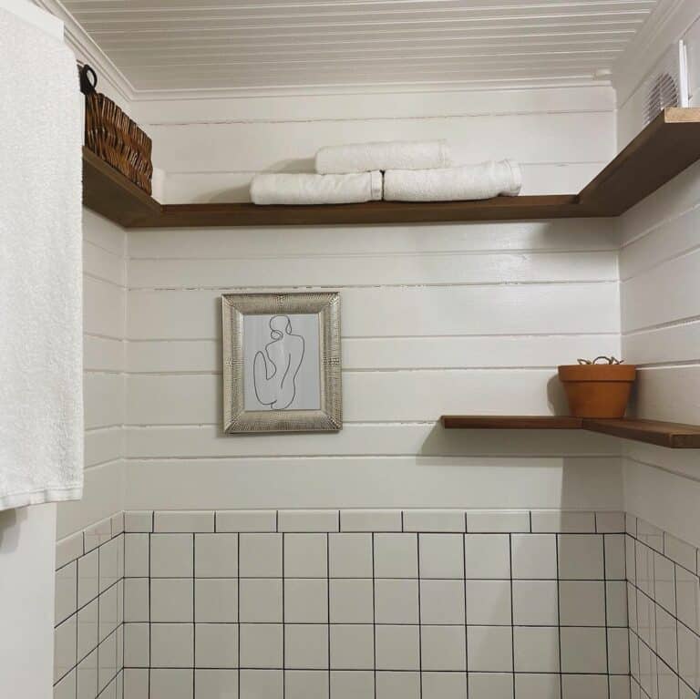 White Tile and Wall Panels Meet