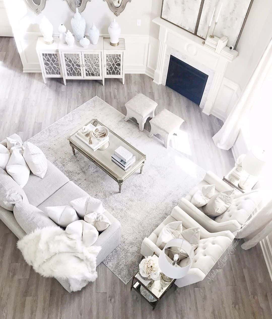 White and Gray Living Room With Perfect Details - Soul & Lane