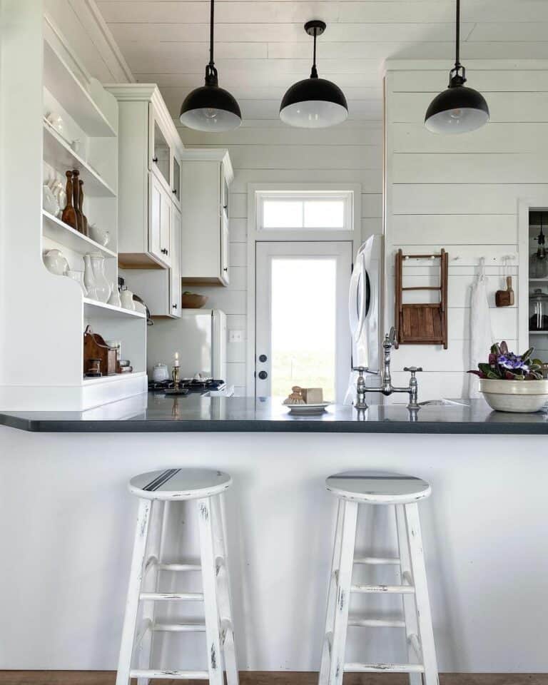 White and Wood Cottage Kitchen Inspiration