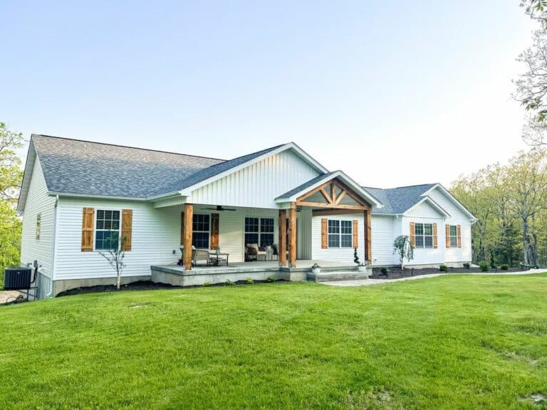 Wood Accents on a House Exterior