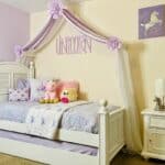 Yellow and Purple Details in Unicorn-themed Bedroom