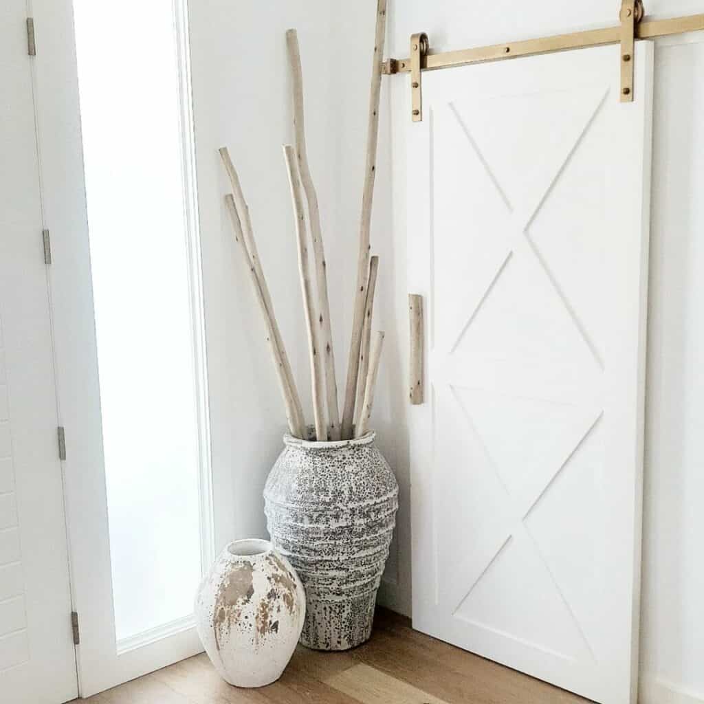 Bright Entryway Features Birch Accents