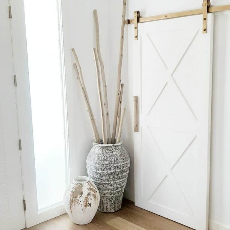Bright Entryway Features Birch Accents