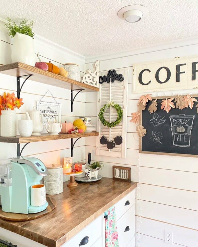 Bright and Colorful Coffee Nook