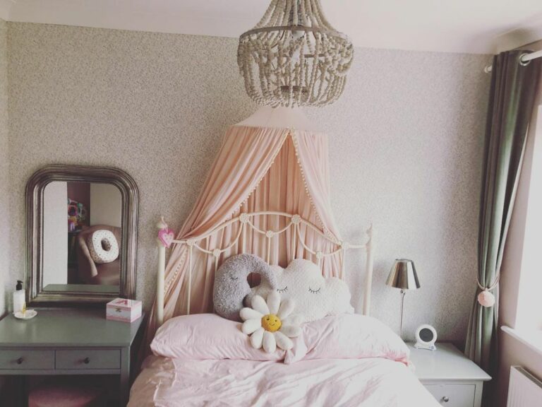 Children's Bedroom With Pink Canopy
