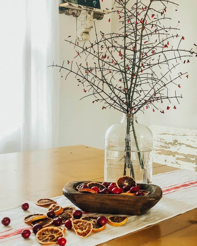 Citrus Aroma on Wooden Table