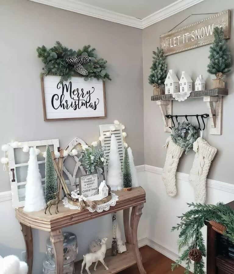 Cozy Corner Embellished With Pine