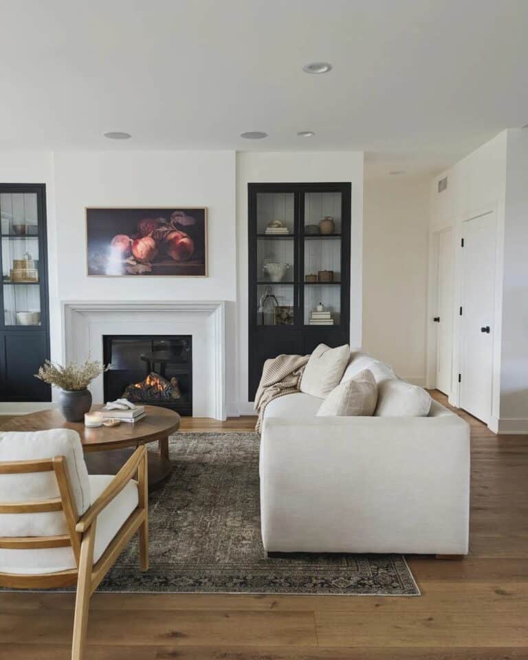 Disguised Display in Elegant Living Room
