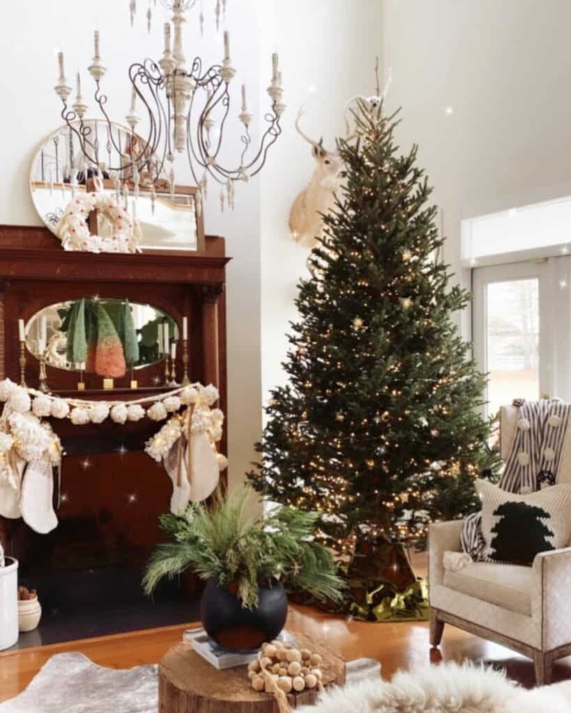 Earthy Elegance With Simple Christmas Tree