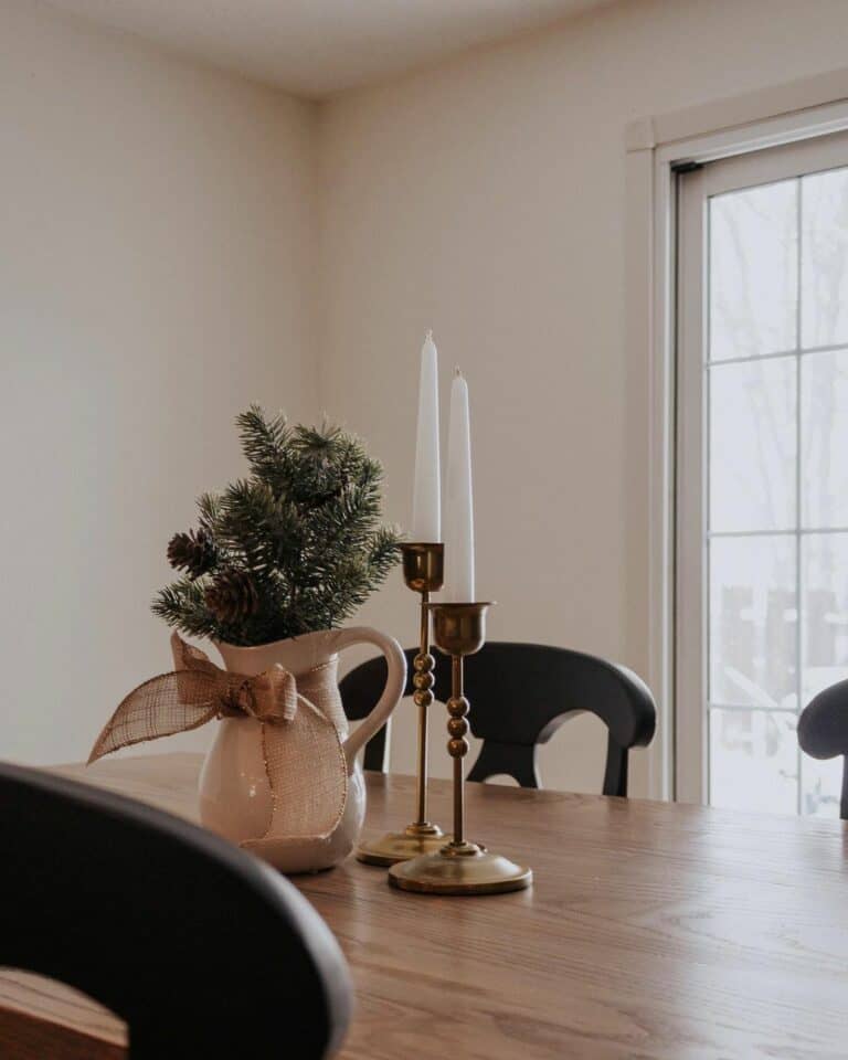 Elegant Winter Table Centerpiece