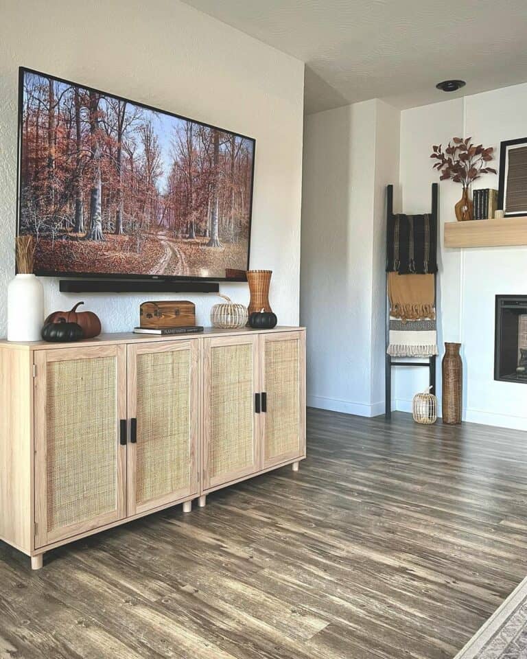 Elevated Entertainment With Rattan Detailing