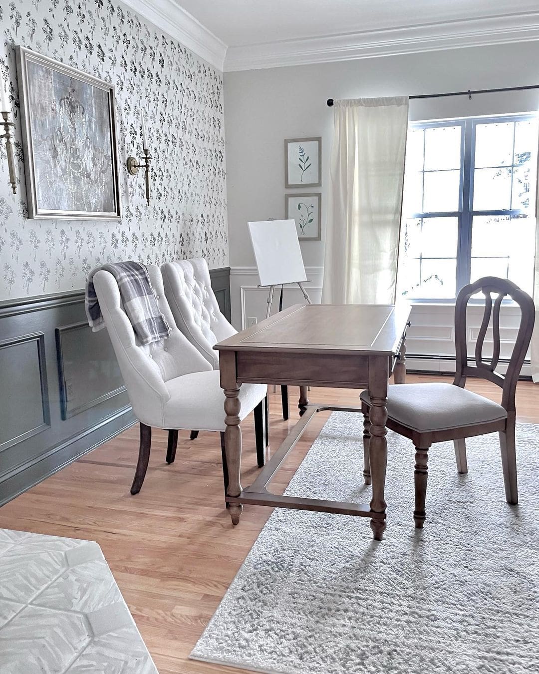 Gray and White Home Office Soul & Lane