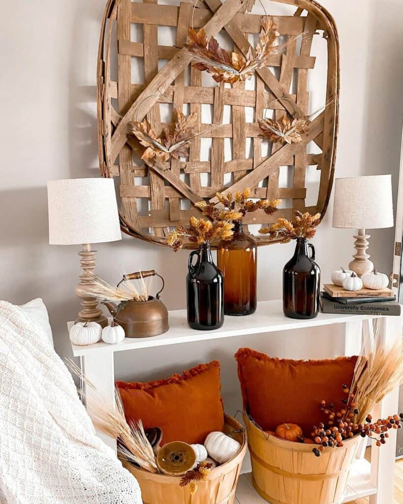 Harvest-inspired Console Table Décor