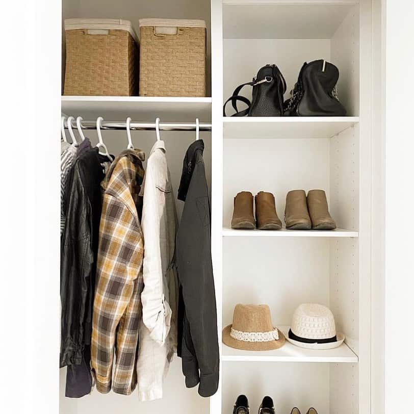 Ikea Shelving and Melamine Shelf for Closet