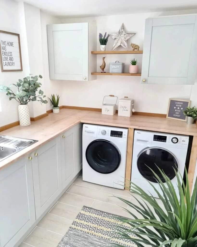 Laundry Room Decorating Ideas With Plants
