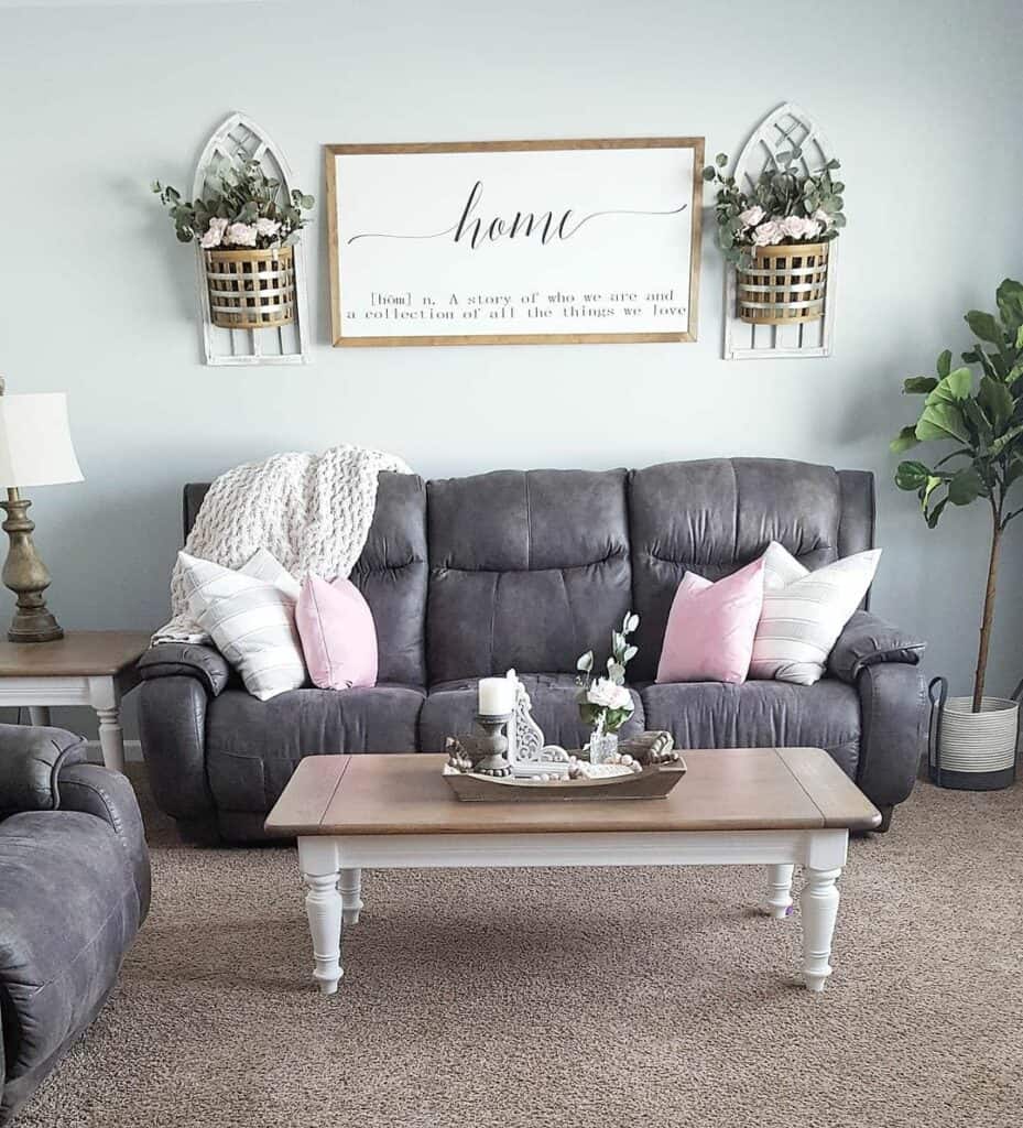 Light Gray and Blush Pink Design