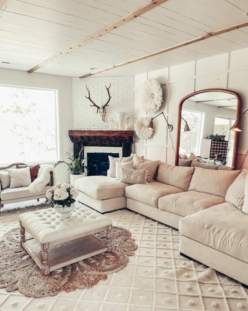 Living Room With a Country Influence