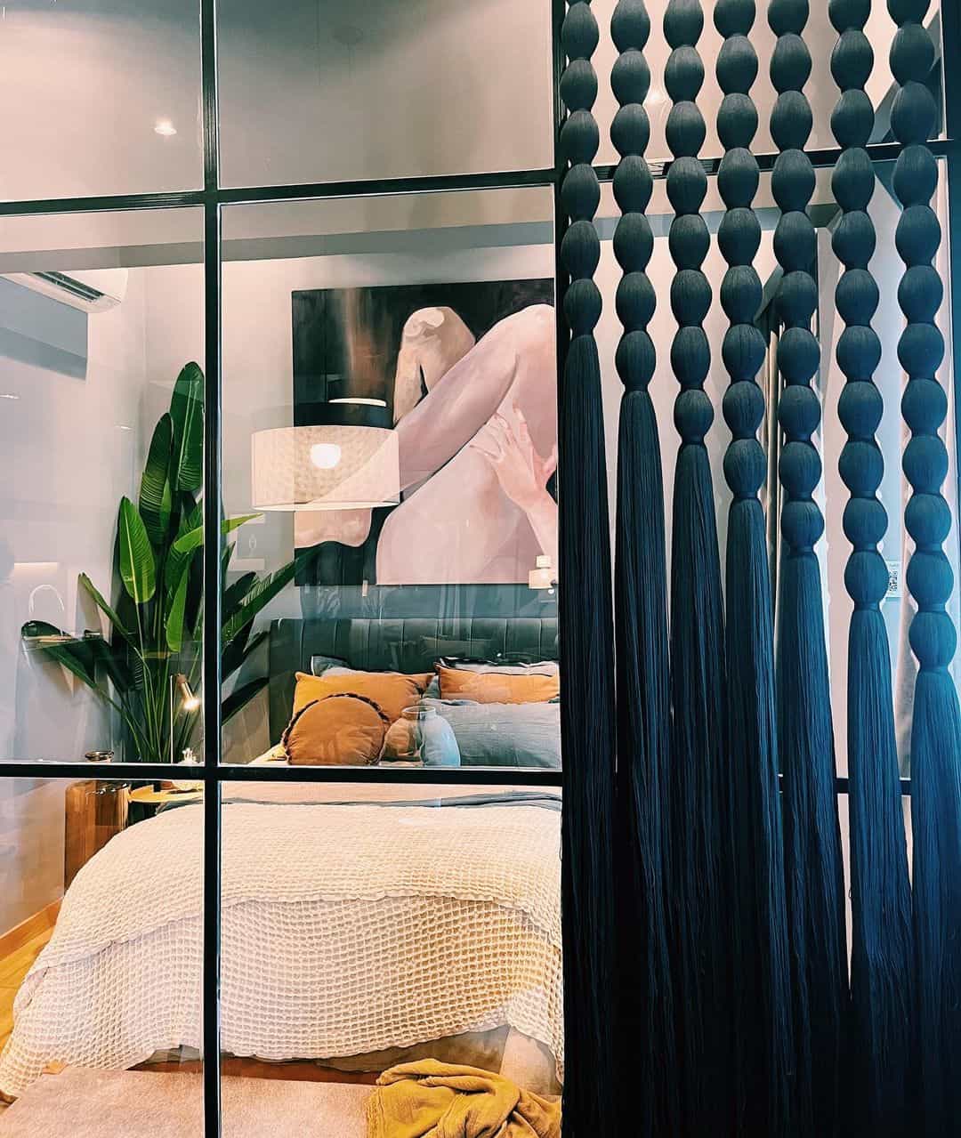 Modern Bedroom Ideas With Navy Blue Curtains Soul & Lane