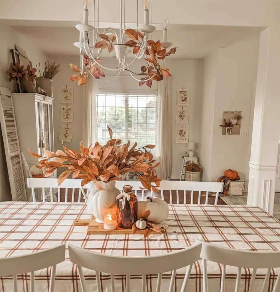 Orange and White Fall-inspired Table