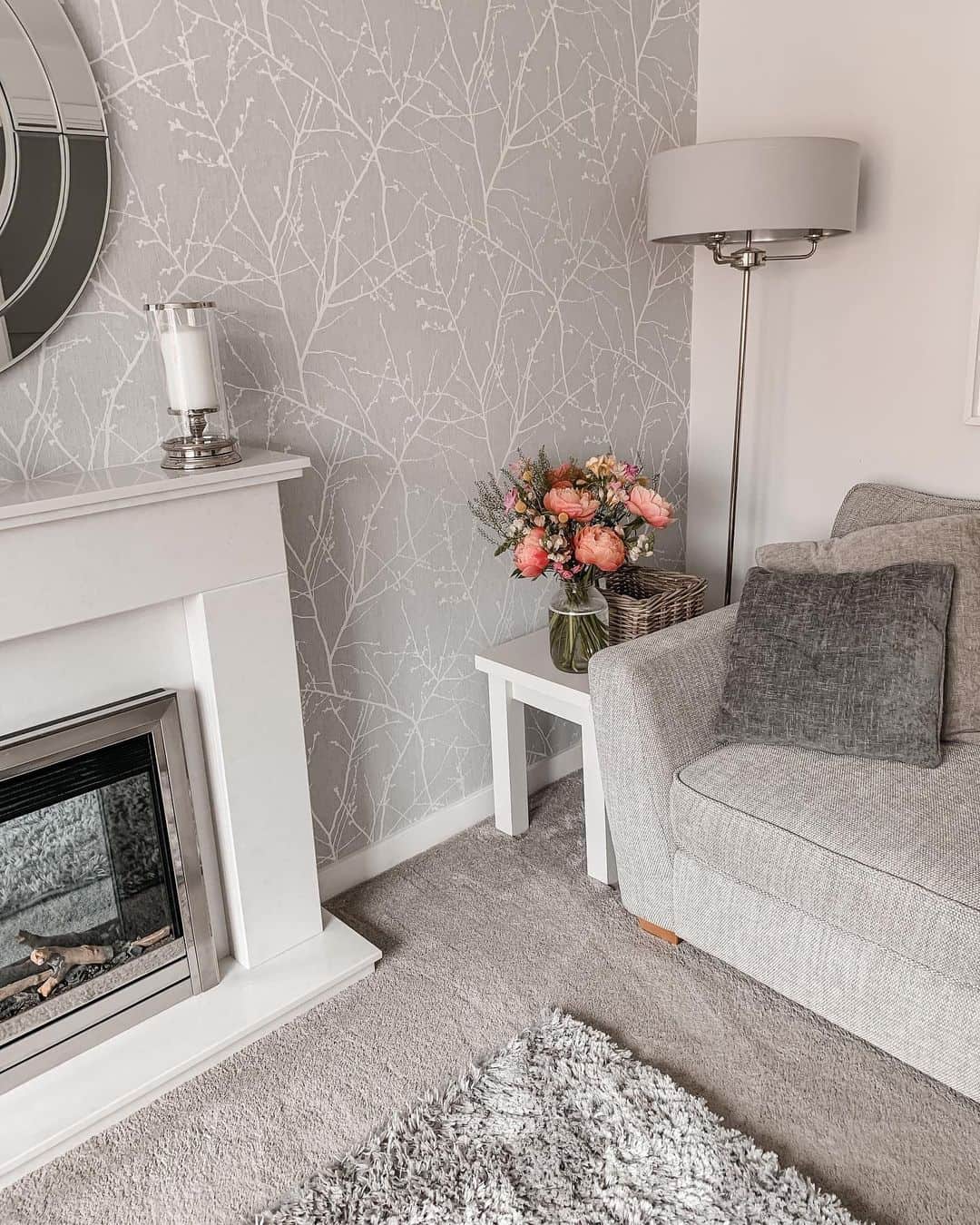 Patterned Gray Accent Wall Soul & Lane