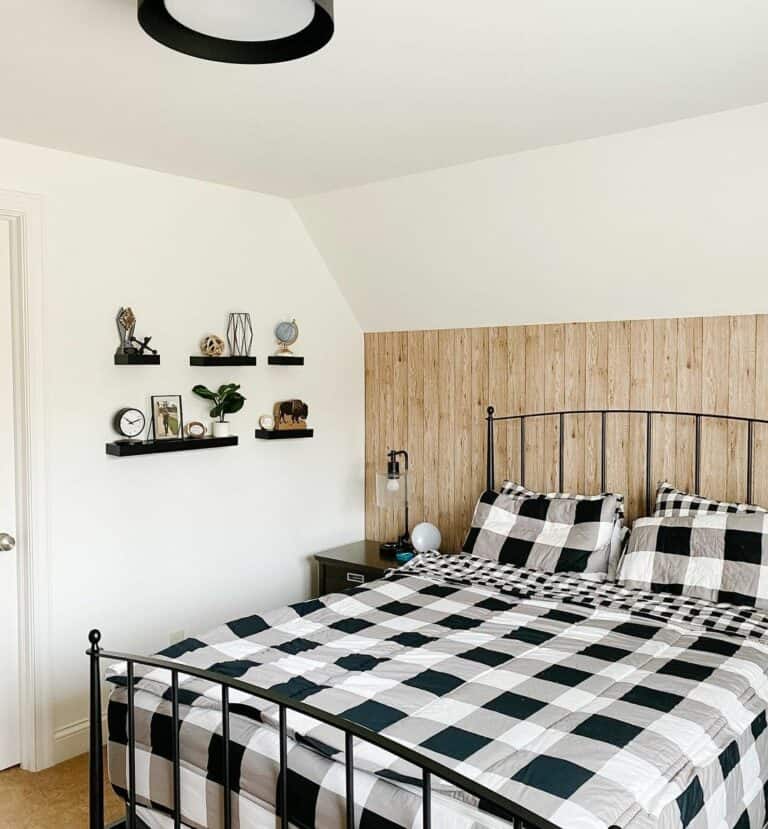 Plaid Bedding and Vintage Accessories