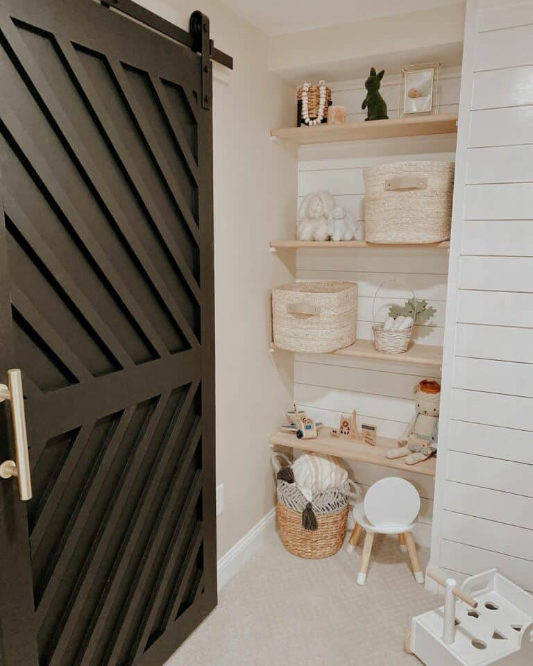 Playroom Shelving Tricks Among Bold Accents