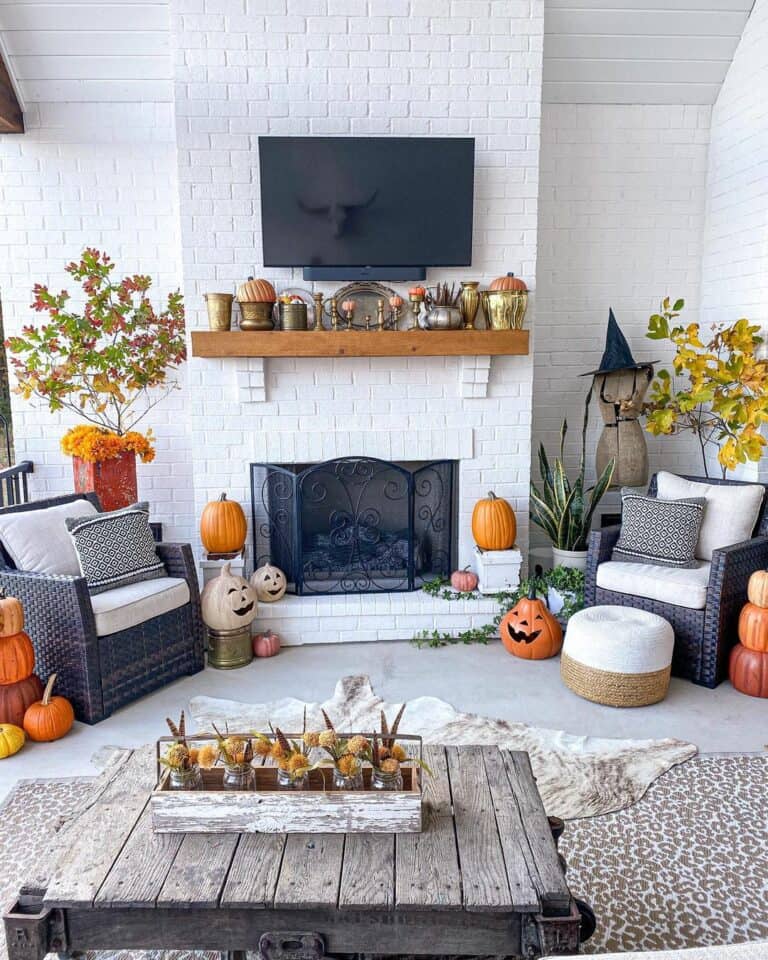 Pumpkin Paradise on a Cozy Patio Retreat