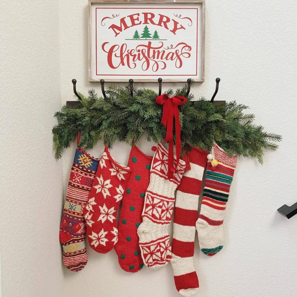 Red and White Christmas Stocking Ideas