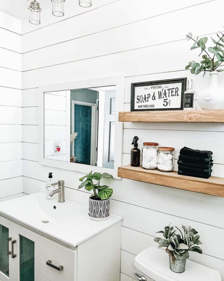 Relaxing Shiplap Spa Vibes